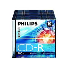 Philips CD-R 80 52x Slim 1db-os (1-es címke) írható és újraírható média