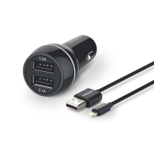 Philips DLP2357V/10 autós USB töltő + Lightning kábel mobiltelefon kellék
