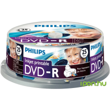 Philips DVD-R 16x 25db hengeres nyomtatható írható és újraírható média