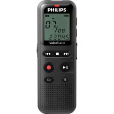 Philips DVT 1160 VoiceTracer USB, 1.3&quot; fekete diktafon diktafon