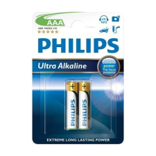 Philips elem AAA LR03/AM4 1.5V ExtremeLife ultra alkaline (2db/cs) (LR03E2B/10) ceruzaelem