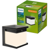 Philips Kinkiet Ogrodowy Lampa Zewnętrzna Elewacyjna Solarny 3.8W 400lm 2700K Ciepła IP44 Czarna z Czujnikiem Ruchu Diara Philips