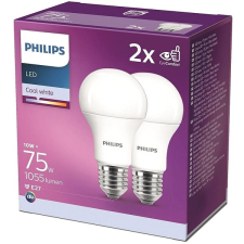 Philips LED 10-75W, E27 4000K, 2 db világítás