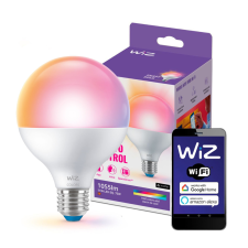 Philips LED izzó E27 G95 11W = 75W 2200-6500K + RGB SMART WiFi WiZ izzó