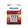 Philips LR03P4B/10 - 4 db alkáli elem AAA POWER ALKALINE 1,5V