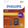 Philips Micro SDHC Memóriakártya 64GB Class 10 UHS-I U1 Adapter (PH666868)