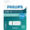 Philips Pen Drive 512GB Philips Snow Edition USB 3.0 fehér-kék (FM51FD75B / PH114258) (FM51FD75B)
