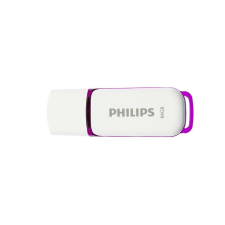 Philips Pendrive 64GB USB 2.0 fehér-lila PHILIPS Snow Edition pendrive