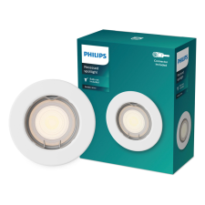 Philips Peridot LED GU10 fix süllyesztett lámpatest, kerek, fehér világítás