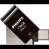 Philips PhUSB128G2In1Otggu3C 2 Az 1-ben Otg, 128 GB, USB 3.1, USB C Fekete-Ezüst Pendrive (PHUSB128G2IN1OTGGU3C)