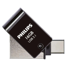 Philips PHUSB16G2IN1OTGGU3C 16GB OTG USB C + USB 3.1 fekete-fém pendrive pendrive