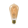 Philips Smart LED WIZ Filament Bulb okos izzó, E27, 7W, 640lm, szabályozható fehér (929003018721)