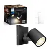 Philips Spot lámpa LED Spot Runner fekete 4,2 W CCT PHILIPS HUE Bluetooth Zigbee + fényerőszabályzó kapcsoló