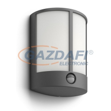 Philips Stock 164659316 IR LED mozgásérzékelő fali lámpa, 1x6W 230V 600Lm, antracit kültéri világítás
