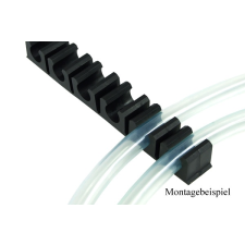  Phobya tömlőfogó fekete 13 mm - 6-slotos /60013/ asztali számítógép kellék