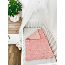 Phoebe – Puha babatakaró 70×90 cm | Púder rózsaszín pamutvászon, minky, antiallergén töltettel babaágynemű, babapléd