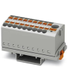 Phoenix Contact GmbH &amp; Co. KG Elosztóblokk PTFIX 6/18X2,5-NS35 GY, 0,5-10mm2, 41/24 A 690 V NS 35/7,5, NS 35/15, rugós csatlakozás, 3273110