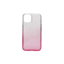 PHONEMAX Színátmenetes csillogós Tpu telefontok iPhone 14 Plus 6.7 colos narancs tok és táska