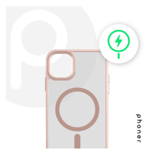 Phoner Apple iPhone 11 Pro Hybrid Mag MagSafe kemény hátlap tok, halvány barack tok és táska
