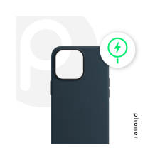Phoner Apple iPhone 12/12 Pro Magsafe szilikon tok, kék tok és táska