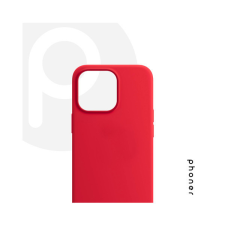 Phoner Apple iPhone 13 Pro Max szilikon tok, piros tok és táska
