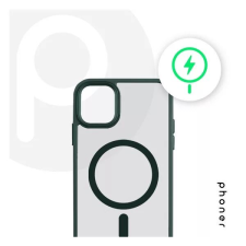Phoner Apple iPhone 14 Hybrid Mag MagSafe kemény hátlap tok méregzöld (74396) (PH74396) tok és táska