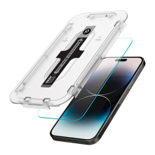 Phoner Apple iPhone 14 Pro Master Clear Tempered Glass kijelzővédő fólia felhelyező kerettel mobiltelefon kellék