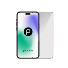 Phoner Apple iPhone 16 Plus Master Clear Tempered Glass kijelzővédő fólia felhelyező kerettel mobiltelefon kellék
