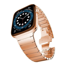  Phoner Apple Watch fémszíj 38/40/41mm, rozéarany okosóra kellék