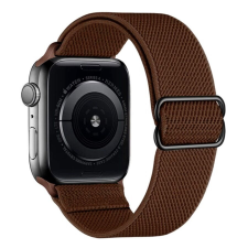 Phoner Dew Apple Watch csatos fonott szövet szíj, 49/45/44/42mm, barna okosóra kellék