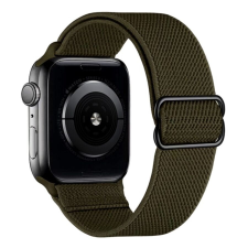 Phoner Dew Apple Watch csatos fonott szövet szíj, 49/45/44/42mm, zöld okosóra kellék