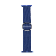 Phoner Hook Apple Watch S1/S2/S3/S4/S5/S6/S7/S8/S9/SE Csatos fonott Szövet Szíj 38/40/41mm - Kék (72606) okosóra kellék