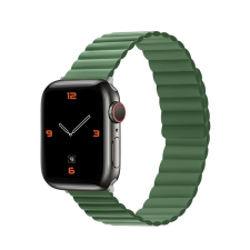 Phoner Rever Apple Watch forgatható mágneses szilikon szíj, 41/40/38mm, S/M, zöld okosóra kellék