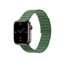 Phoner Rever Apple Watch S1/2/3/4/5/6/7/8/SE Mágneses Szilikon szíj 41/40/38mm S/M - Zöld okosóra kellék