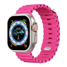 Phoner River Apple Watch 41/40/38 mm szilikon szíj, pink okosóra kellék