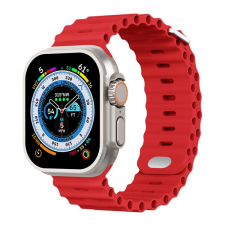  Phoner River Apple Watch 41/40/38 mm szilikon szíj, piros okosóra kellék