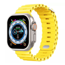 Phoner River Apple Watch 41/40/38 mm szilikon szíj sárga (72495) okosóra kellék