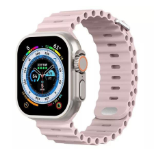 Phoner River Apple Watch 49/45/44/42 mm szilikon szíj rózsaszín (72482) okosóra kellék