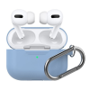 Phoner Simple Apple Airpods Pro szilikon tok akasztóval, türkizkék