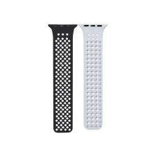  Phoner Spike Apple Watch szilikon szíj, 38/40/41mm, fekete/felhőszürke okosóra kellék