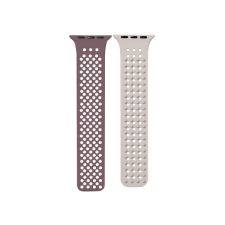Phoner Spike Apple Watch szilikon szíj, 38/40/41mm, lila/barna okosóra kellék