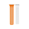 Phoner Spike Apple Watch szilikon szíj, 38/40/41mm, narancs/fehér