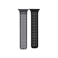 Phoner Spike Apple Watch szilikon szíj, 38/40/41mm, szürke/fekete okosóra kellék
