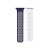 Phoner Spike Apple Watch szilikon szíj 49/45/44/42mm kék/fehér (72570)