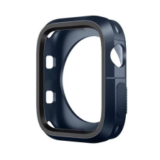 Phoner Twin Apple Watch szilikon tok 45mm éjkék/szürke (72672) okosóra kellék
