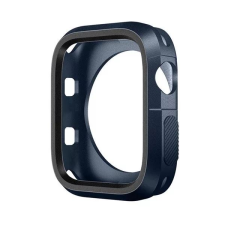 Phoner Twin Apple Watch szilikon tok 45mm éjkék/szürke (72672) (PH72672) okosóra kellék