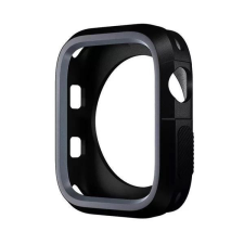 Phoner Twin Apple Watch szilikon tok 45mm fekete/szürke (72664) okosóra kellék
