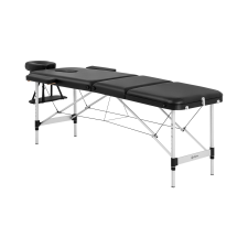 physa Összecsukható masszázságy - 185 x 60 x 59 cm - 180 kg - Fekete szépségápolási bútor