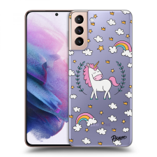 Picasee Átlátszó szilikon tok az alábbi mobiltelefonokra Samsung Galaxy S21+ G996F - Unicorn star heaven tok és táska