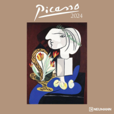 Picasso 2024 - Wand-Kalender - Broschüren-Kalender - 30x30 - 30x60 geöffnet - Kunst-Kalender naptár, kalendárium